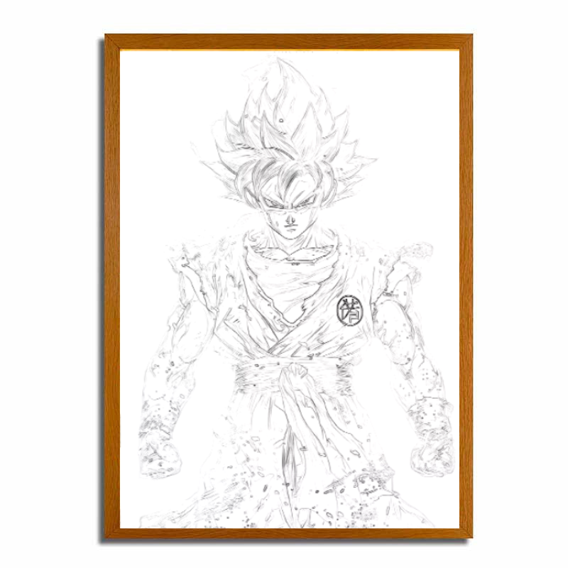 Pintura de luz LED de Dragón Ball - Blue