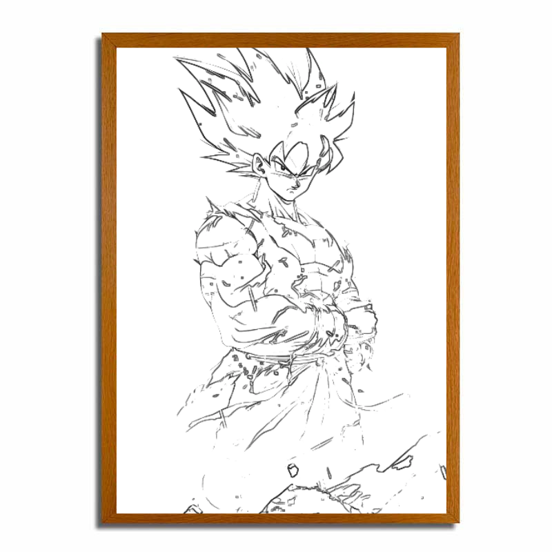 Pintura de luz LED de Dragón Ball - Goku