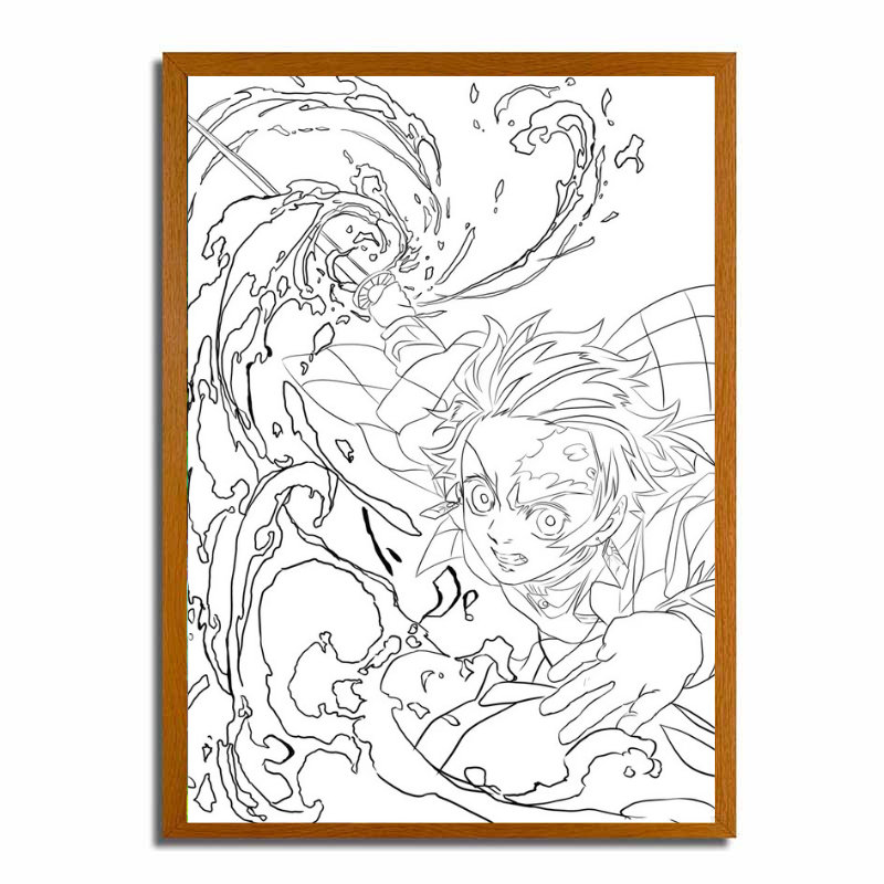 Pintura de luz LED de Demon Slayers 01