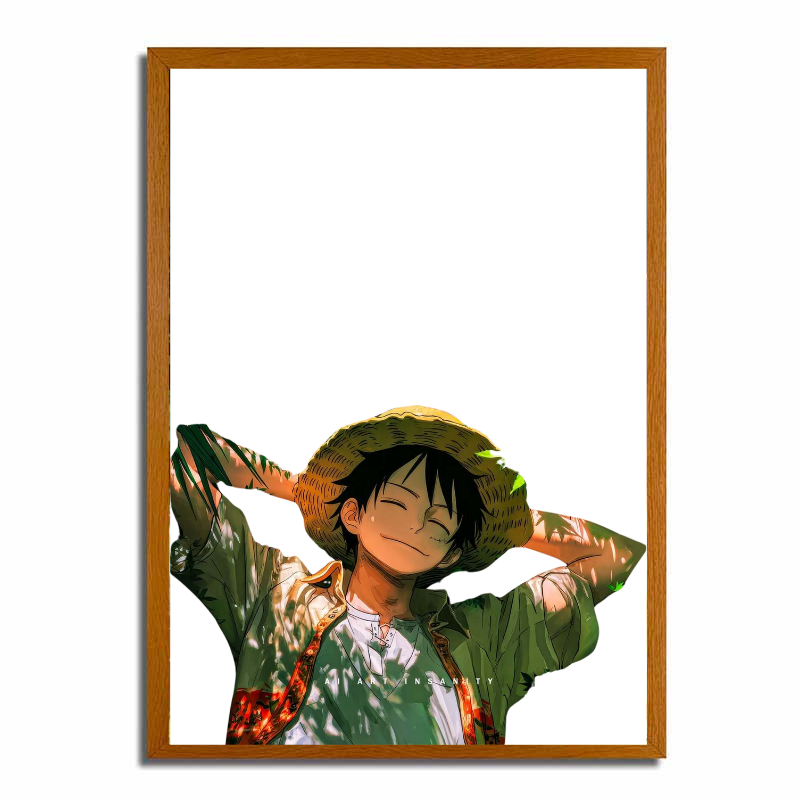 Pintura de luz LED de Luffy