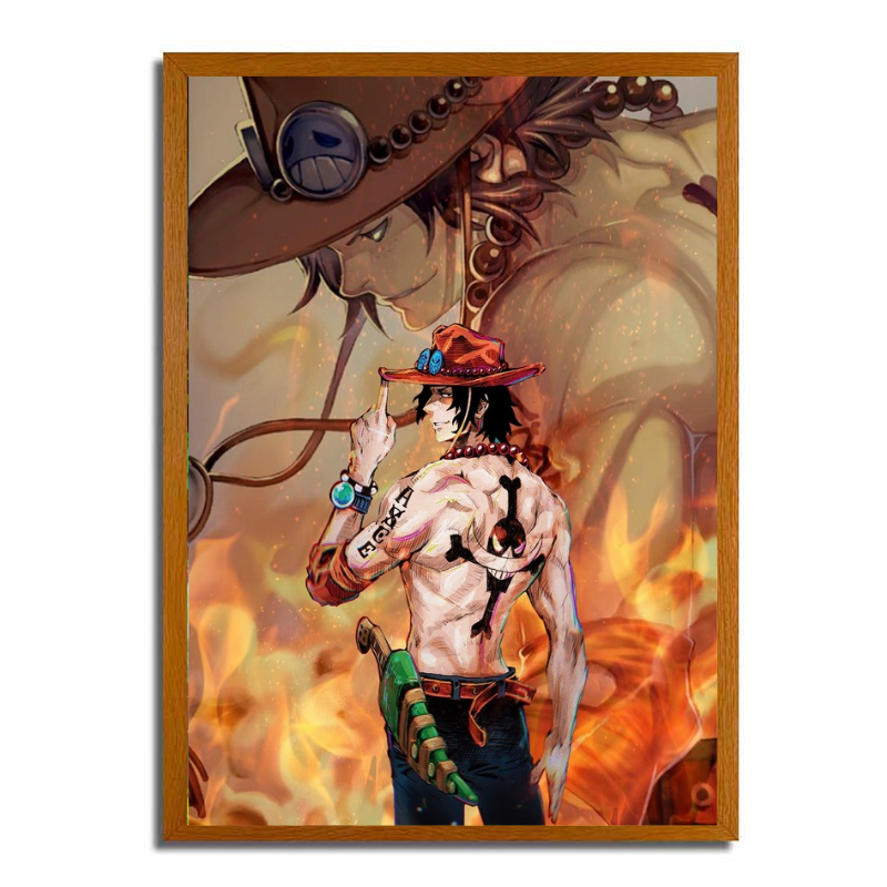 Pintura de luz LED de Portgas D. Ace