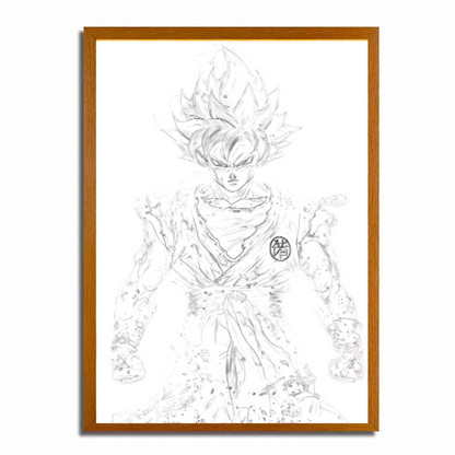 Pintura de luz LED de Dragón Ball - Blue