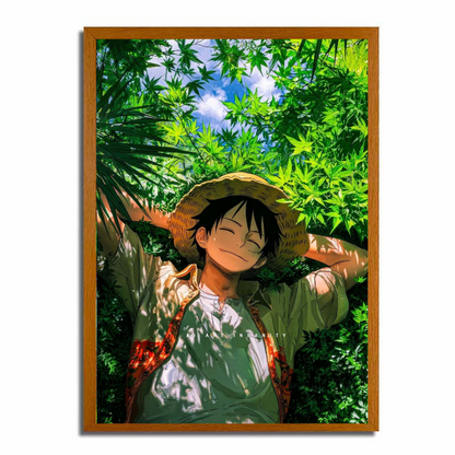 Pintura de luz LED de Luffy